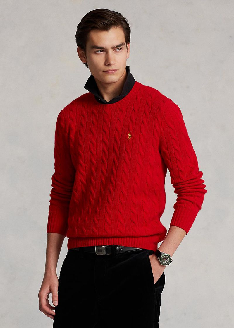 Sueter Polo Ralph Lauren Hombre Lunar New Year Wool-Cashmere Jumper Chile Rojas YLBCH-2758